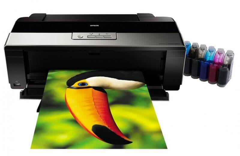 Современный принтер с системой бесперебойно подачи чернил